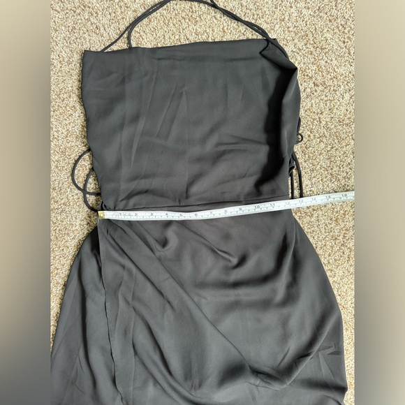 Lucy In The Sky Chiffon Luxe Maxi Dress Black - Size Small - Picture 5 of 12